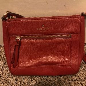 Red leather Kate Spade crossbody ♠️